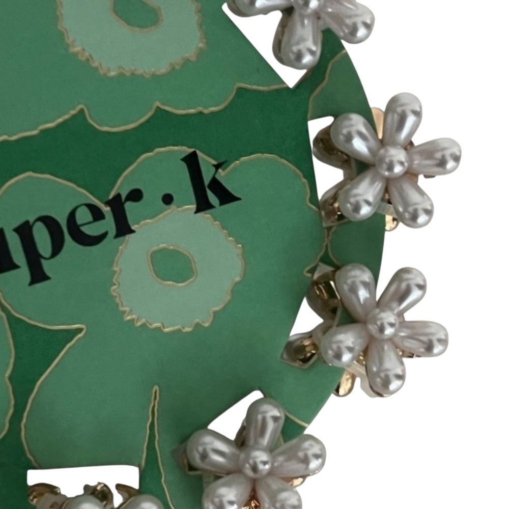 Piper K Pearl Floral Hair Clip Set - Picture 4 of 4